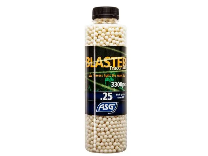 ASG Blaster Tracer 0,25g Airsoft BB - 3300 pcs. in Bottle green